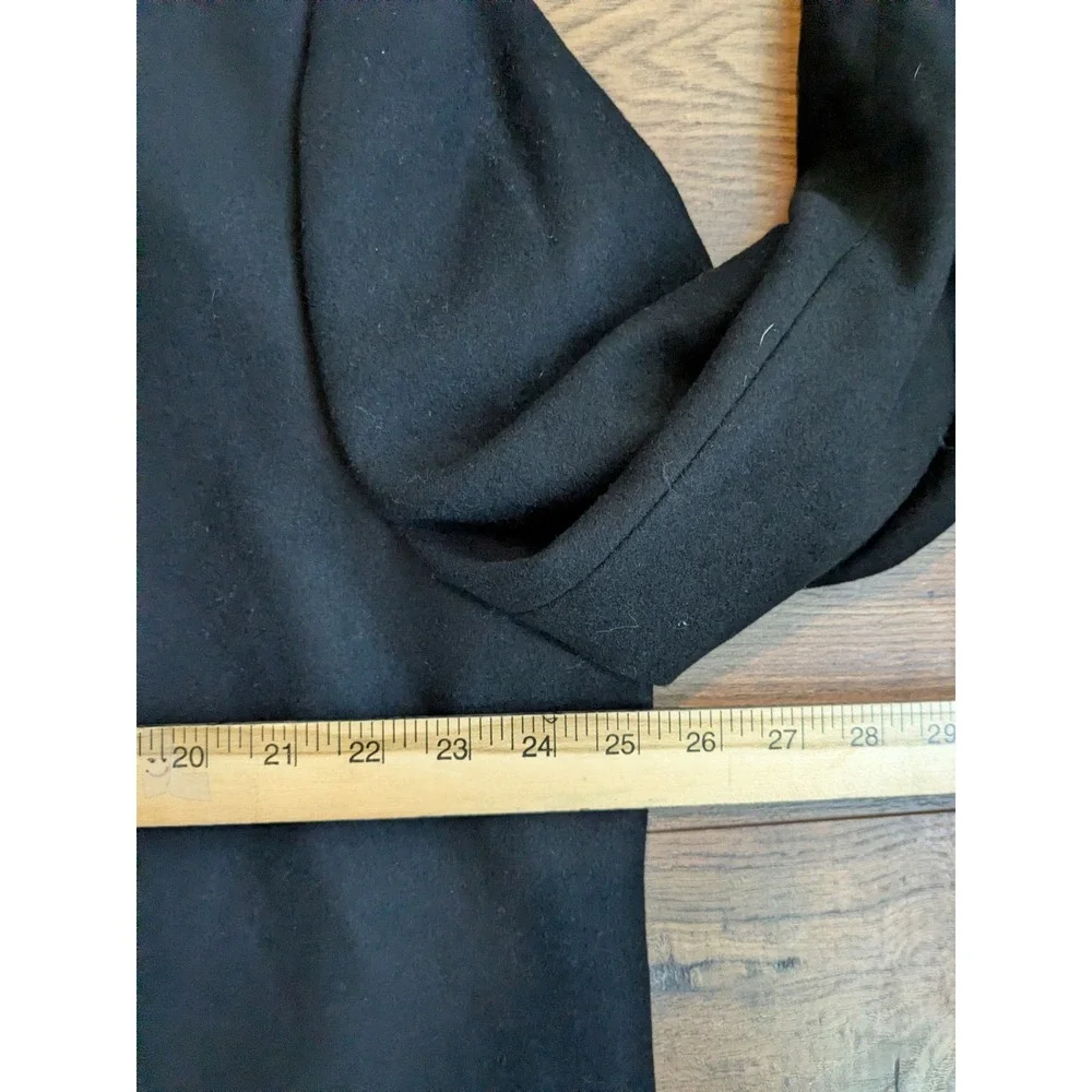 Hart Schaffner Marx Men's Black Pilot Topper Wool‎ Blend Coat Size 46R NEW